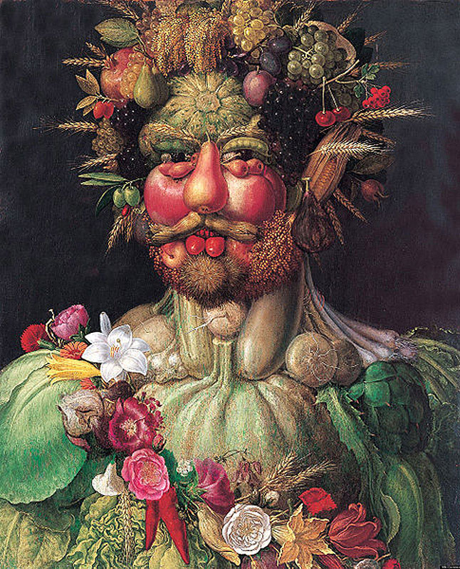 Джузеппе Арчимбольдо. Портрет императора Рудольфа II в образе растительного божества